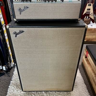 Vintage 1976 Fender Bassman 100 Silverface Tube Amp Head & Speaker Cabinet image 12
