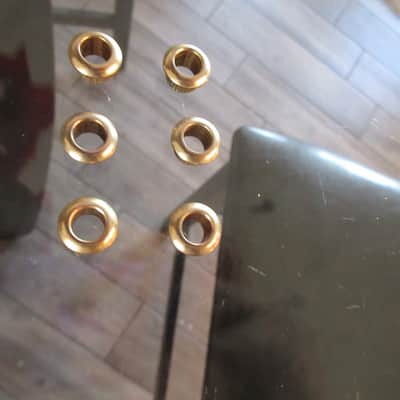 1960s Teisco Gold Tuner Ferrules Bushings Imperial Crown Aria Japan Univox Kay Ferrels image 1