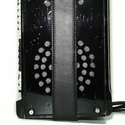Russian Bayan Tulskiy, 3 Row Tula Chromatic Button Accordion, Vintage Music Box B System, New Straps, 2759 image 8
