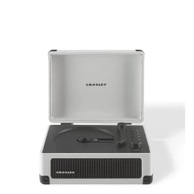Crosley CR3505DP Cruiser Portable CD Player Retro Bluetooth Speakers, White Farmhouse -NEW image 14