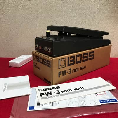 Boss FW-3 Foot Wah in the original box with manual, warranty card etc.  Sounds great! image 1