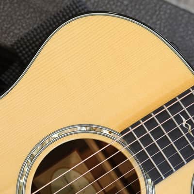 Unplayed! 2014 Taylor Custom GA Madagascar Ebony European Spruce Acoustic Guitar Natural + OHSC image 3