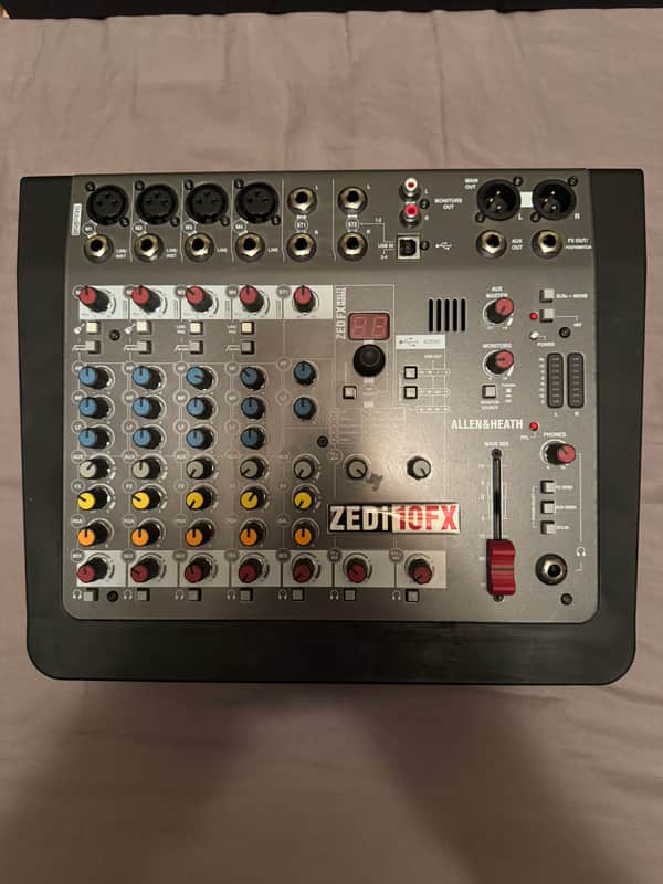 Allen & Heath ZEDi-10FX Compact 10-Input Hybrid Mixer/USB Interface with Effects 2016 - Present - Black image 1