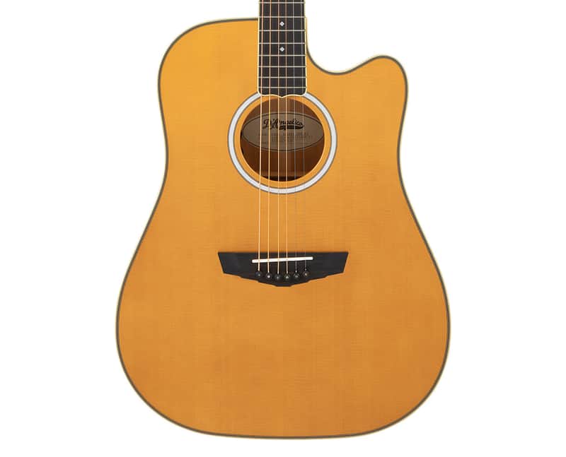 D'angelico Excel Bowery Dreadnought CE - Vintage Natural - Open Box image 1