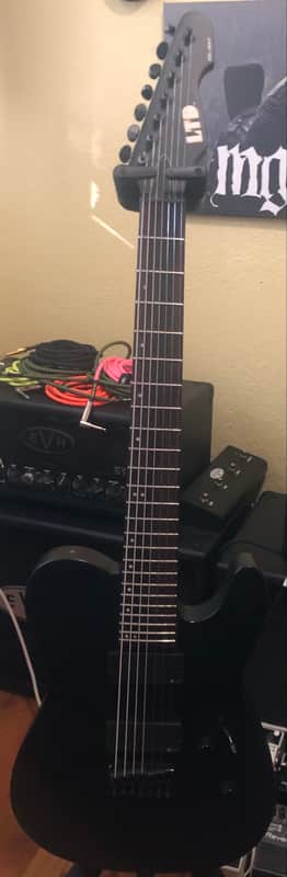 ESP LTD ７弦ギター TE-417 テレキャス EMG アクティブ ESP LTD TE-417 Electric Guitar in Black Satin