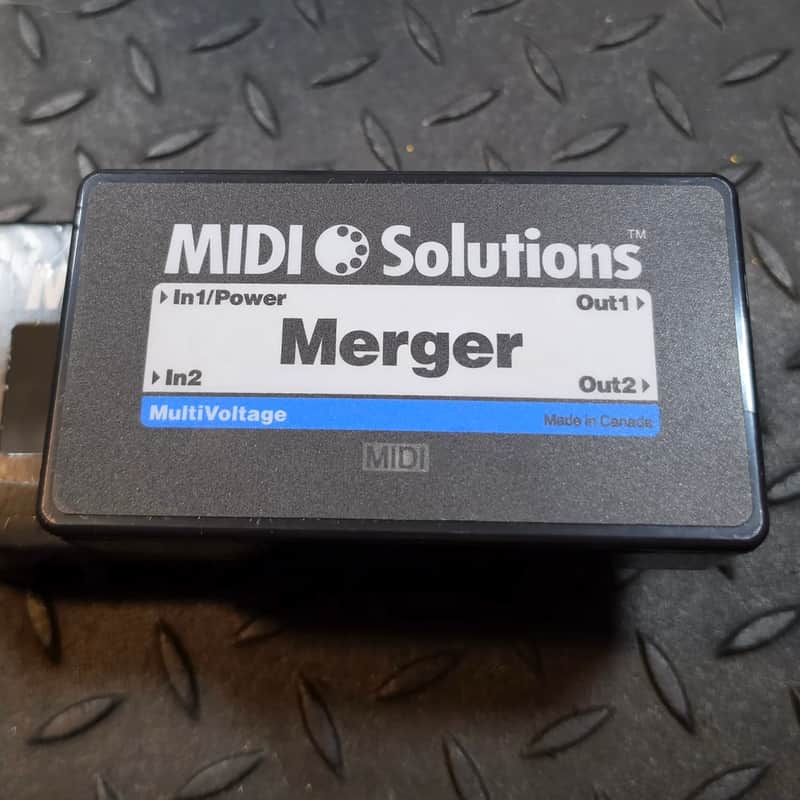 MIDI Solutions Merger 2-In/2-Out MIDI Merger 2010s - Black image 1
