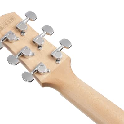 Ibanez Advanced Acoustic AAM370E Guitar Open Pore Antique White image 14