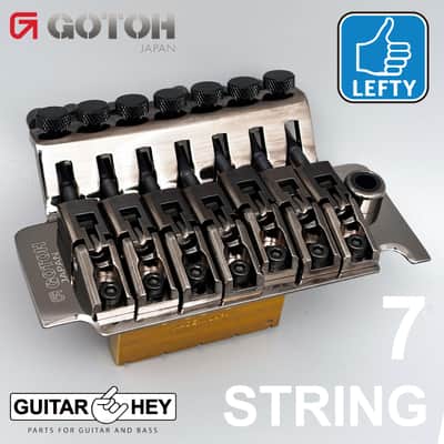 NEW Gotoh GE1996T-7 String Floyd Rose LEFTY Tremolo Bridge - 33mm - COSMO BLACK