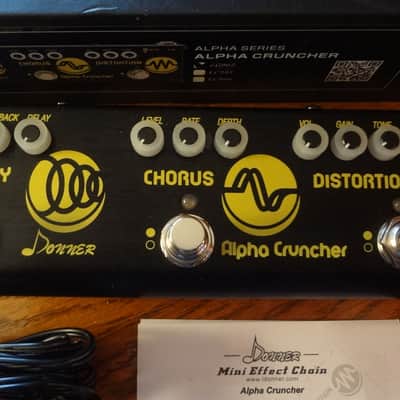 Donner Alpha Cruncher 3 Multi-effects Delay Chorus Distortion Pedal with Adapter image 2
