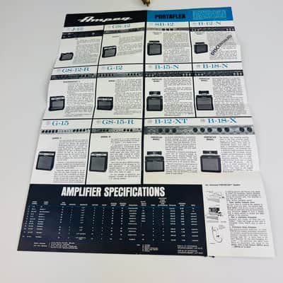 Ampeg Foldout Poster & Product Guide 1965 image 3