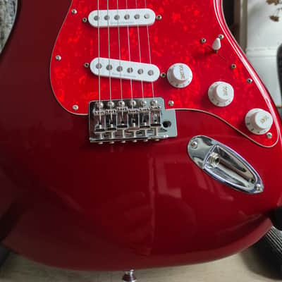 Squier Vintage Modified Stratocaster 2007 Candy Apple Red Absolutely Gorgeous! image 3
