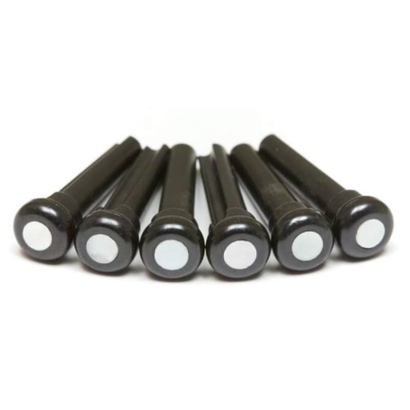 GRAPH TECH PP-2044-00 Tusq Presentation Style Bridge Pins Stegpins (6 Stück) schwarz image 1