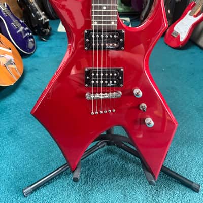 B.C. Rich Warlock WGWHMR Metallic Red with Widow Headstock image 4