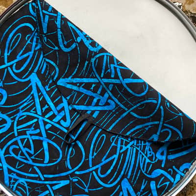 14" single layer Drum Bunny cloth drum cover - dampener - partial mute - compare to Drum Tortillas - Quesadilla - Big Fat Snare image 2