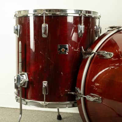 1980s Tama Cherry Wine 14x22 8.5x13 and 16x16 Drum Set image 2