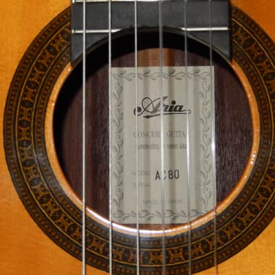HAND MADE IN SPAIN 1995 - ARIA AC80 - SWEETLY SOUNDING CLASSICAL GUITAR image 4