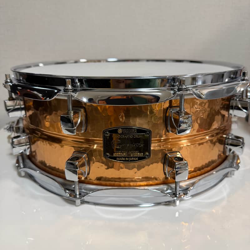 Yamaha Roy Haynes Signature 14x5.5" Hammered Copper Snare Drum image 1
