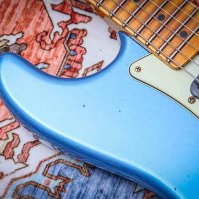 FENDER USA Custom Shop '62 Stratocaster *Dealer Exclusive Flamethrower Journeyman Relic "Lake Placid Blue" (2025) image 9