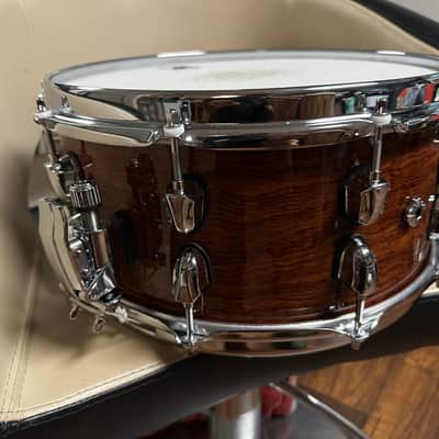 Mapex BPNBW4650CXN Black Panther Shadow 14x6.5" Birch/Walnut Snare Drum 2020 - Natural Gloss image 3