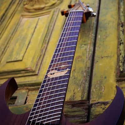 MC Guitars MC-72 | Multiscale | 7 stringer 2016 Natural Walnut image 4