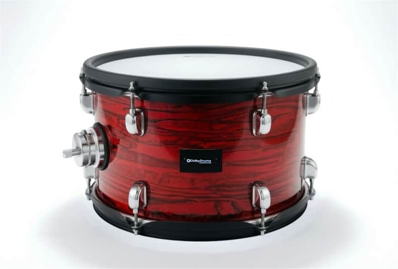 Dolby 12” Electronic Red WoodTOM w 6 Triggers for Roland Alesis Drum image 1