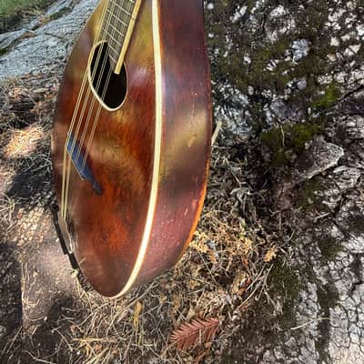 Vintage 1920’s Victoria “ Guaranteed Perfect Scale” Flatback Mandolin B&J New York-Solid Spruce Top- Mahogany Back & Sides- Made in USA image 9