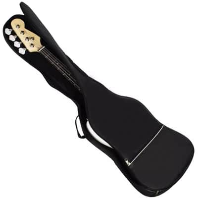 Electric Bass Gig Bag | Black Backpack-Style Case with Adjustable Straps | Durable Oxford Cloth image 3