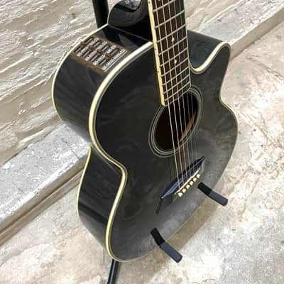 🎸 TAKAMINE EF-391ME / 1985 / transparent black / Japan / incl. ohsc / vintage & rare image 3
