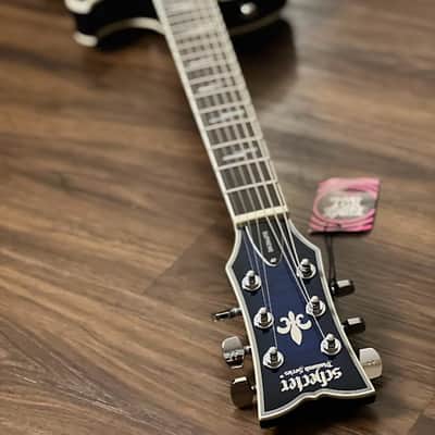 Schecter Solo-II Supreme STBB in See Thru Blue Burst image 5