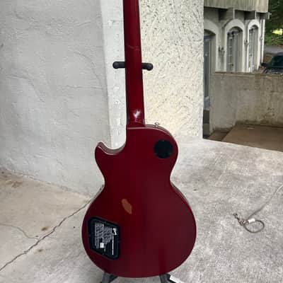 Gibson Les Paul Traditional Pro V Satin Mahogany Top 2020 - Satin Wine Red image 18