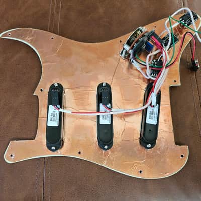 Left-Handed EMG SA Loaded Strat Pickguard - Solderless / Tested image 4