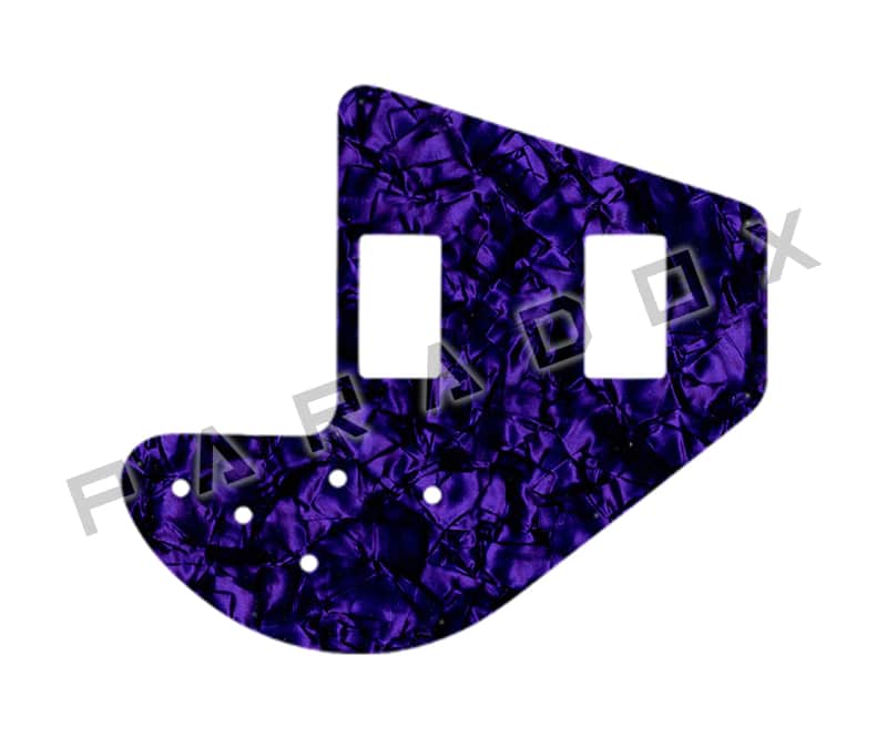 Custom Pickguard For 1975 - 1983 Made in America Gibson Ripper Bass - Purple Pearl/Black/White/Black .090" image 1