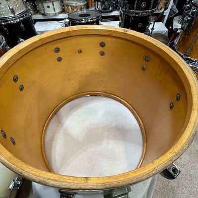 Ludwig 12" deep X 15" head Concert Tom (314-354) 70's - White Marine Pearl / Nickel Plated image 9