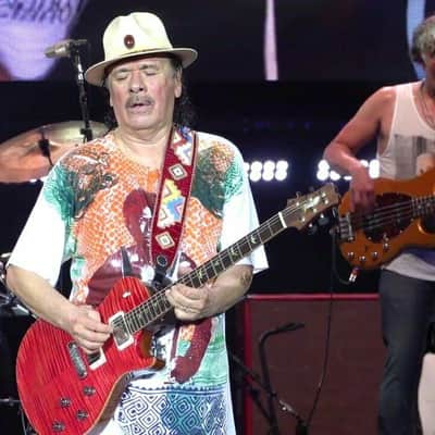 SIGNED - PRS Guitar strap Carlos Santana paul reed smith retro Private stock wood library orange image 7