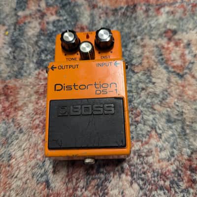 1979 Boss DS-1 Distortion (Black Label, Long Dash, Silver Screw) - Orange image 1