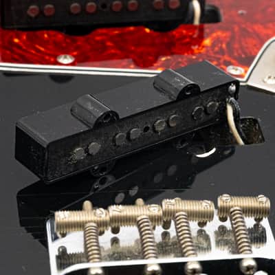 1964 Fender J Bass Pre-CBS Loaded Body with Pickups – Black Vintage Bass Guitar image 13