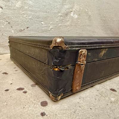 1960's Gibson Square-Rectangle Les Paul Case Yellow-Gold Interior 1968-1969-1970 Vintage image 13