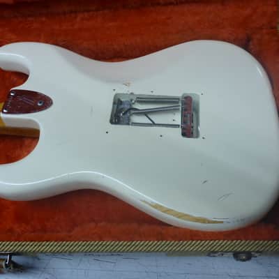 Fender Stratocaster : Re-Fretted w/Case 1975-1976 - Re-Finished in White image 10
