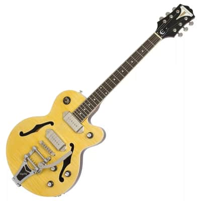 Epiphone Epiphone Wildkat Semi Hollow Electric Guitar With Bigsby Antique Natural image 1