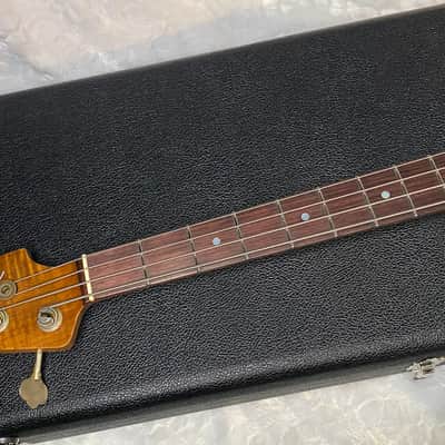 NEW! Fender Artisan Flame Maple Top Precision Bass Relic - Custom Shop - Aged Cherry Sunburst - Absolutely Beautiful - Flamed Roasted Maple Neck - Authorized Dealer - 9.3lbs - G06781 image 11