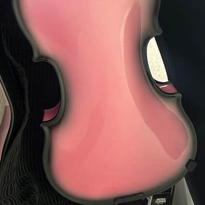 Glasser Carbon Composite 4/4 violin outfit Pink great shape image 8