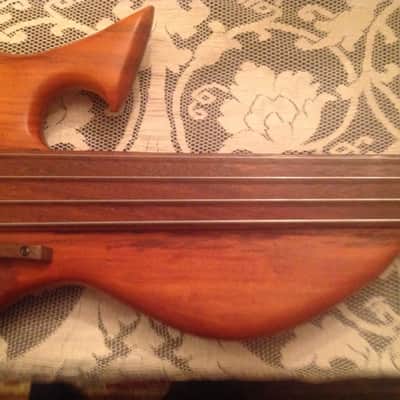 Wishbass Fretless Handmade 2010 Natural Cherry Left Handed image 4