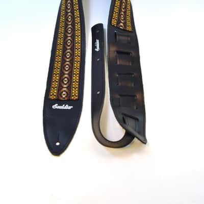 Souldier 'Torpedo' Leather Guitar Strap - Bohemian in Brown image 2