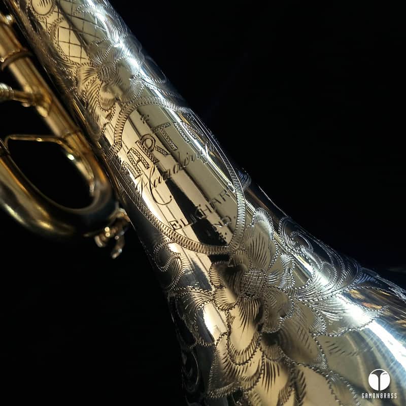 WOW Martin Handcraft goldplated with case and two mouthpieces GAMONBRASS image 1
