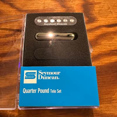 Seymour Duncan STL-3 / STR-3 Quarter Pound Tele Pickup Set 2010s - Black/Chrome image 1