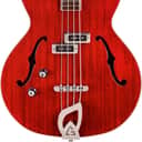 Guild Starfire I Semi-Hollow Body Left-Handed Double-Cut Bass Guitar, Cherry Red