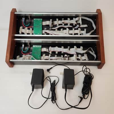 Pittsburgh Modular 90hp / 180hp Eurorack Powered Case + power supply nuts screws euro rack Black & Wood image 2