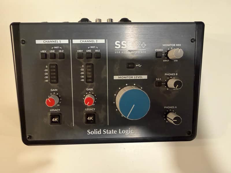 Solid State Logic SSL 2+ USB Audio Interface 2020 - Present - Black image 1
