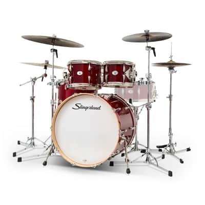 Slingerland Studio King 4pc Drum Set 22/10/12/16 Royal Crimson imagen 2