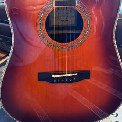 Zager ZAD-900CE 50th Anniversary Edition - Sunburst Fishman Aura Pro Pickup image 2